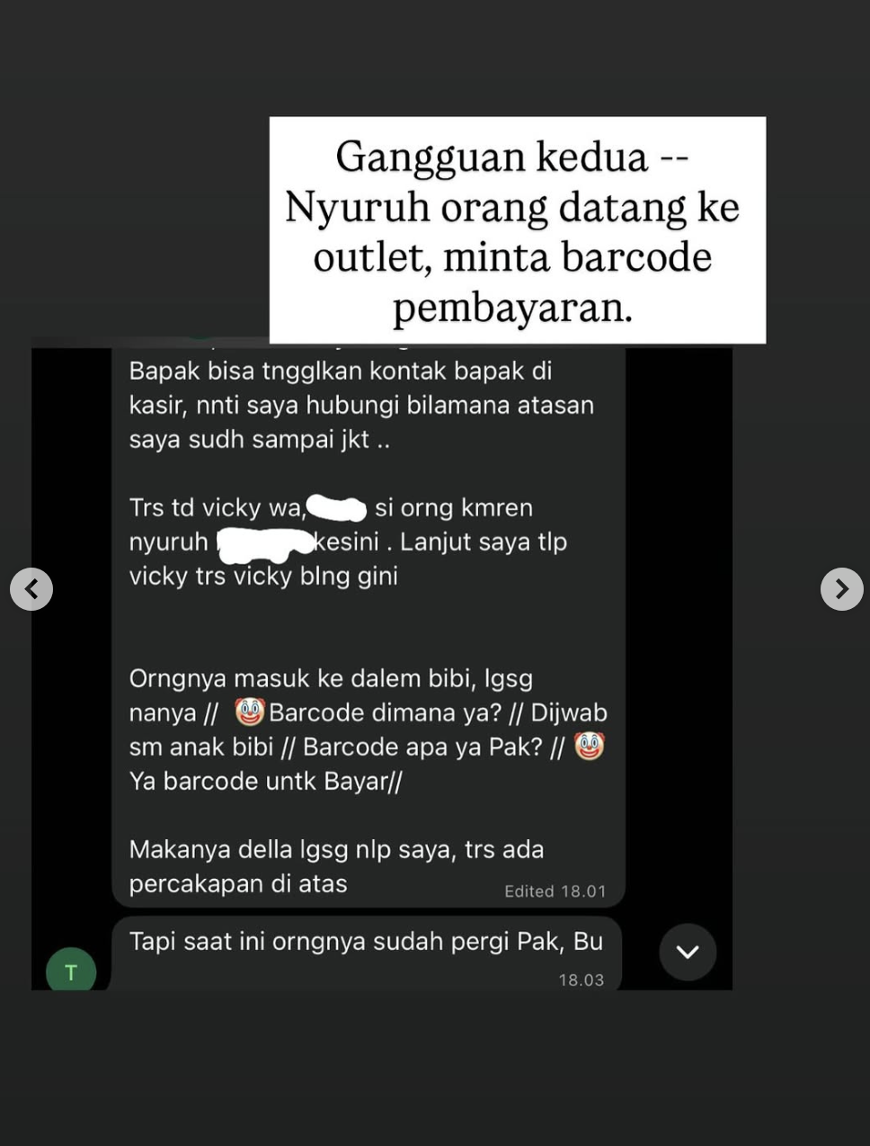 Gangguan ke 2 di Bibi Kelinci Kopitiam